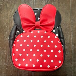 Minnie Mouse Mini Backpack - Polka Dot, Faux Leather, girls 3+ Disney School Bag